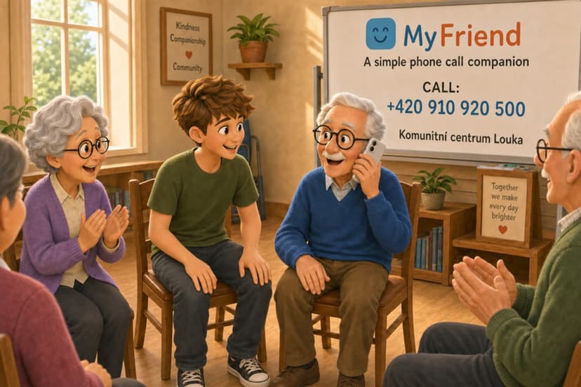 MyFriend event at a senior care home in Prague