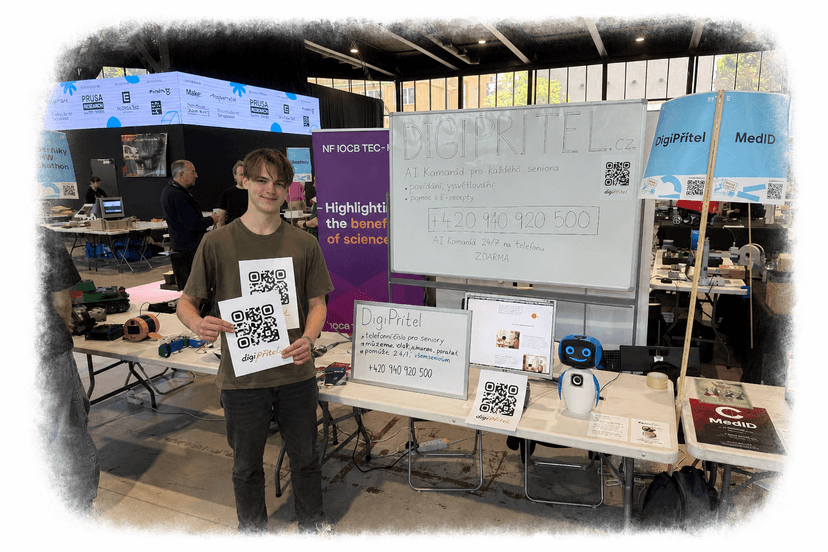 MyFriend / DigiPřítel booth at Maker Faire Prague